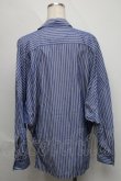 画像2: ヴィヴィアンウエストウッド MAN 中古 //ストライプドルマンシャツ III サックス  S-25-06-17-040-bl-AS-ZS (2)