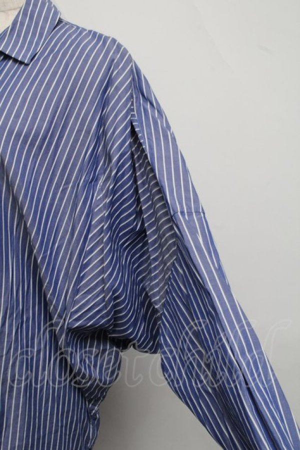 画像3: ヴィヴィアンウエストウッド MAN 中古 //ストライプドルマンシャツ III サックス  S-25-06-17-040-bl-AS-ZY (3)