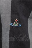 画像3: ヴィヴィアンウエストウッド MAN 中古 / オーブ刺繍ストライプシャツ III グレーｘサックス  S-25-06-17-041-bl-AS-ZS (3)