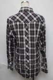 画像2: ヴィヴィアンウエストウッド MAN 中古 / ボンテージデザインチェックシャツ 46 紺ｘグリーンｘ白  S-25-06-17-044-bl-AS-ZS (2)