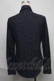 画像2: ヴィヴィアンウエストウッド MAN 中古 / オーブ刺繍ブラウス  紺  S-25-06-17-047-bl-AS-ZS (2)