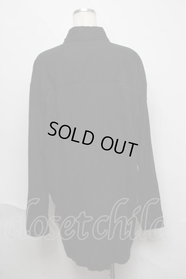 画像2: ヴィヴィアンウエストウッド MAN 中古 / HEART AND FLOWERSリラックス長袖シャツ F 黒  S-25-06-17-049-ts-AS-ZS (2)