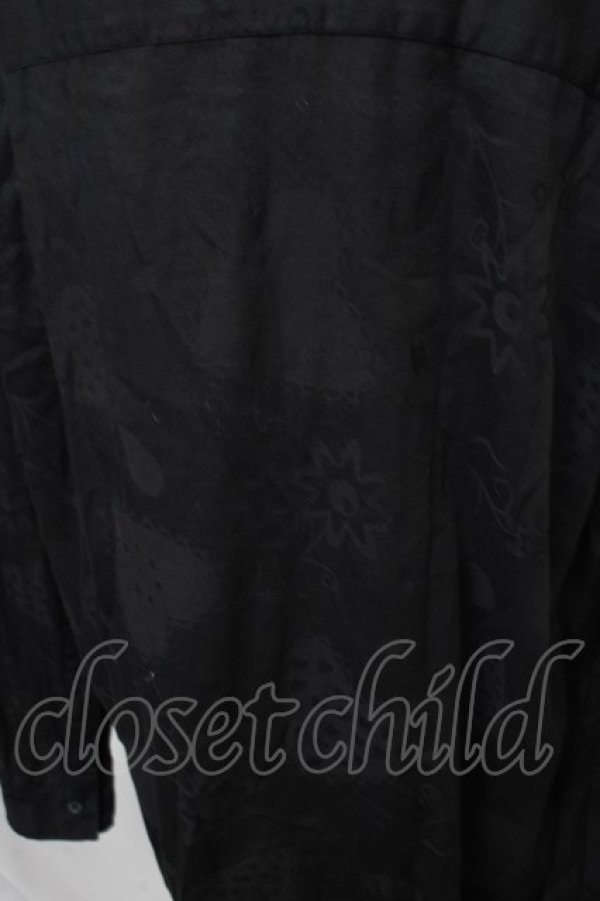 画像3: ヴィヴィアンウエストウッド MAN 中古 / HEART AND FLOWERSリラックス長袖シャツ F 黒  S-25-06-17-049-ts-AS-ZS (3)