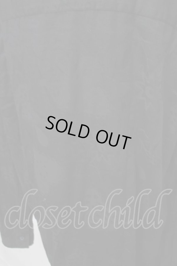 画像3: ヴィヴィアンウエストウッド MAN 中古 / HEART AND FLOWERSリラックス長袖シャツ F 黒  S-25-06-17-049-ts-AS-ZS (3)