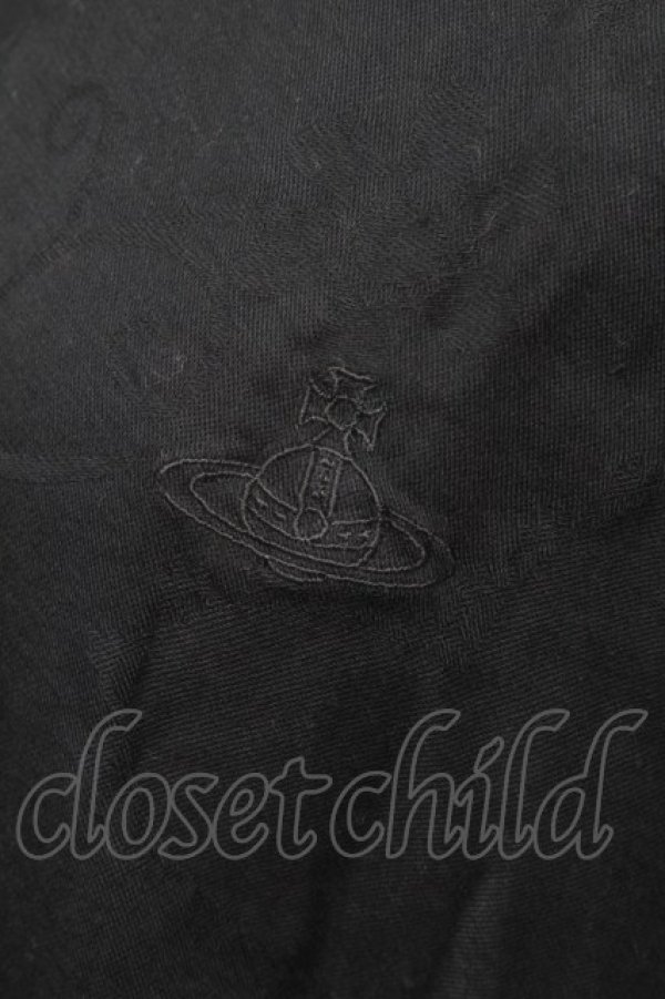 画像4: ヴィヴィアンウエストウッド MAN 中古 / HEART AND FLOWERSリラックス長袖シャツ F 黒  S-25-06-17-049-ts-AS-ZS (4)