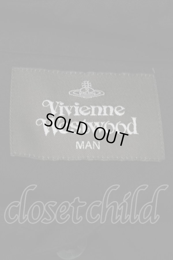 画像5: ヴィヴィアンウエストウッド MAN 中古 / HEART AND FLOWERSリラックス長袖シャツ F 黒  S-25-06-17-049-ts-AS-ZS (5)