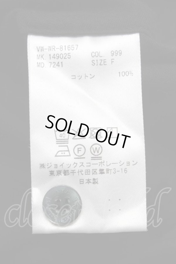 画像6: ヴィヴィアンウエストウッド MAN 中古 / HEART AND FLOWERSリラックス長袖シャツ F 黒  S-25-06-17-049-ts-AS-ZS (6)