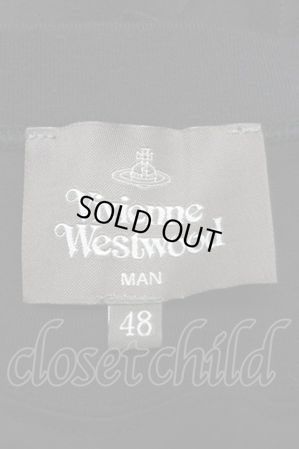 画像3: ヴィヴィアンウエストウッド MAN 中古 / RIPPED PAPER ORBリラックスTシャツ 48 黒  S-25-06-17-051-ts-AS-ZY (3)