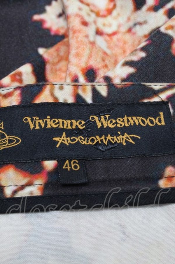 画像4: ヴィヴィアンウエストウッド 中古 / オリエンタルフラワースカート 46 黒  S-25-06-17-057-sk-YM-ZS (4)