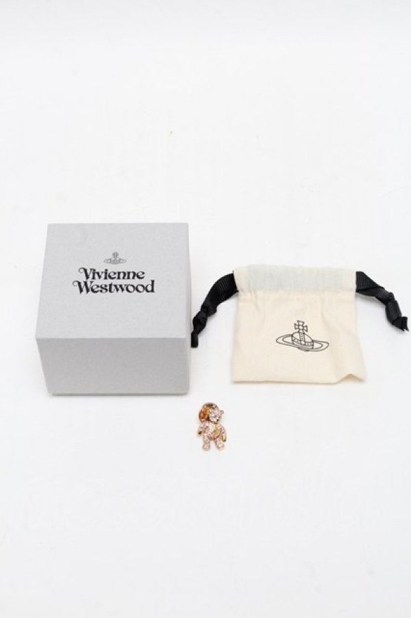 画像3: ヴィヴィアンウエストウッド 中古 / クリスタルベアピンズ  ピンクゴールド  S-25-06-17-001-gd-AS-ZS (3)
