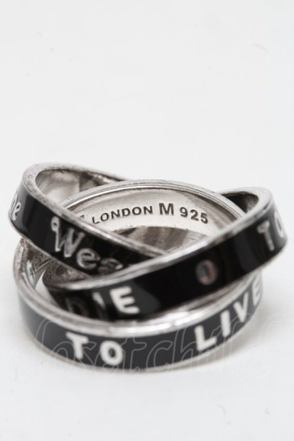 画像3: ヴィヴィアンウエストウッド 中古 / パーシーリング M 黒  S-25-06-17-015-ac-AS-ZS (3)