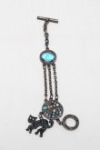 画像2: ヴィヴィアンウエストウッド 中古 / カボションブラックキャットブレスレット  シルバー  S-25-06-17-016-ac-AS-ZS (2)