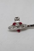 画像3: ヴィヴィアンウエストウッド 中古 / NEW DIAMANTE HEARTアメピン  シルバー  S-25-06-17-002-ac-AS-ZS (3)