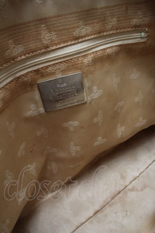 画像4: ヴィヴィアンウエストウッド 中古 / チェックトートバッグ   S-25-07-27-015-ba-AS-ZS (4)