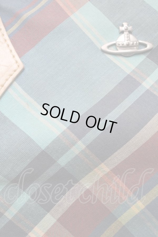 画像9: ヴィヴィアンウエストウッド 中古 / チェックトートバッグ   S-25-07-27-015-ba-AS-ZH (9)