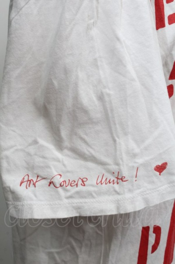 画像3: ヴィヴィアンウエストウッド Anglomania and Lee 中古 / 英字ptTシャツ M 白  S-25-07-27-020-ts-HR-ZS (3)