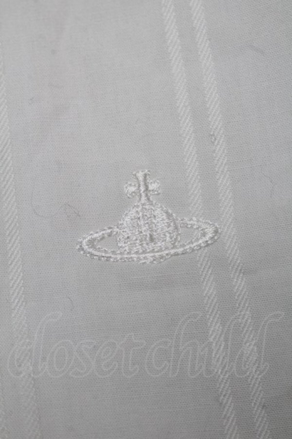 画像4: ヴィヴィアンウエストウッド 中古 / 丸襟ブラウス 3 白  S-25-07-27-021-bl-AS-ZS (4)