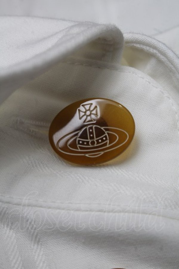 画像5: ヴィヴィアンウエストウッド 中古 / 丸襟ブラウス 3 白  S-25-07-27-021-bl-AS-ZS (5)