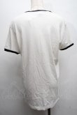 画像2: ヴィヴィアンウエストウッド 中古 / バイカラーTシャツ S オフｘ黒  S-25-07-27-025-ts-AS-ZS (2)