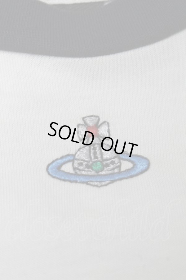 画像3: ヴィヴィアンウエストウッド 中古 / バイカラーTシャツ S オフｘ黒  S-25-07-27-025-ts-AS-ZS (3)