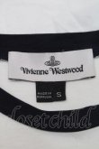 画像7: ヴィヴィアンウエストウッド 中古 / バイカラーTシャツ S オフｘ黒  S-25-07-27-025-ts-AS-ZS (7)