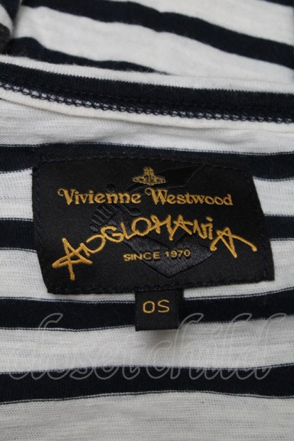 画像6: ANGLOMANIA 中古 / ゴールドフレームカットソー OS 白x黒xゴールド  S-25-07-27-032-to-AS-ZS (6)