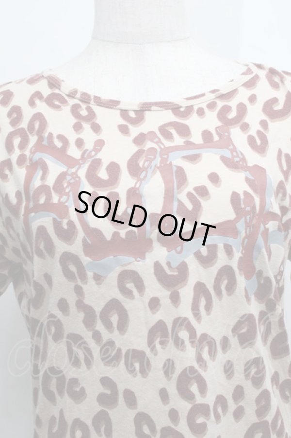 画像3: ヴィヴィアンウエストウッド MAN 中古 / レオパードTシャツ 44 ベージュ  S-25-07-27-033-pa-HR-ZS (3)