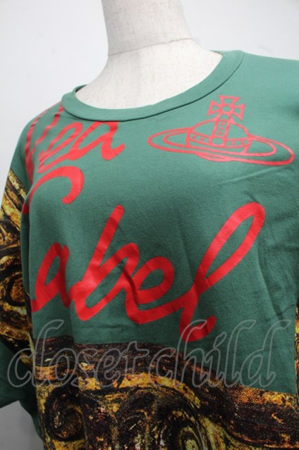 画像3: ヴィヴィアンウエストウッド 中古 / 額縁BIGカットソーワンピース  グリーン  S-25-07-27-038-op-HR-ZS (3)