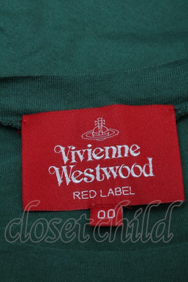 画像4: ヴィヴィアンウエストウッド 中古 / 額縁BIGカットソーワンピース  グリーン  S-25-07-27-038-op-HR-ZS (4)