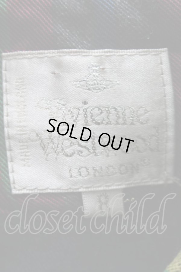 画像4: ヴィヴィアンウエストウッド 中古 / メトロポリタン高襟シャツ 8 ブルー  S-25-07-27-040-bl-AS-ZS (4)