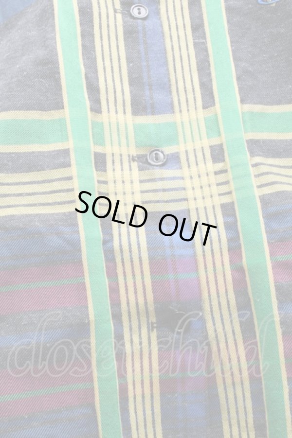 画像6: ヴィヴィアンウエストウッド 中古 / メトロポリタン高襟シャツ 8 ブルー  S-25-07-27-040-bl-AS-ZS (6)