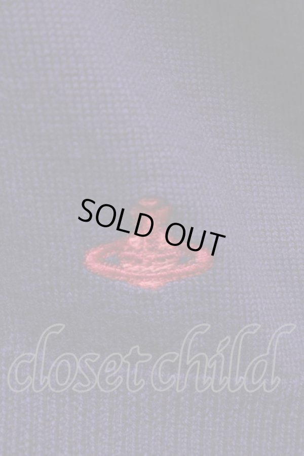 画像3: ヴィヴィアンウエストウッド 中古 / 単色オーブ刺繍カーディガン  紫  S-25-07-27-042-to-HR-ZS (3)