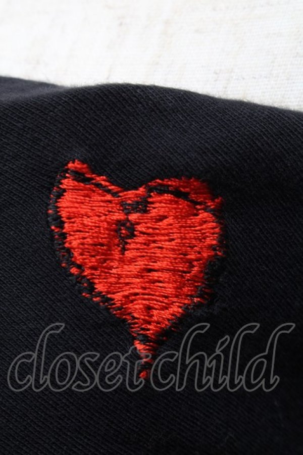 画像3: ヴィヴィアンウエストウッド Anglomania and Lee 中古 / ハート刺繍チューブトップ  黒  S-25-07-27-055-to-AS-ZS (3)