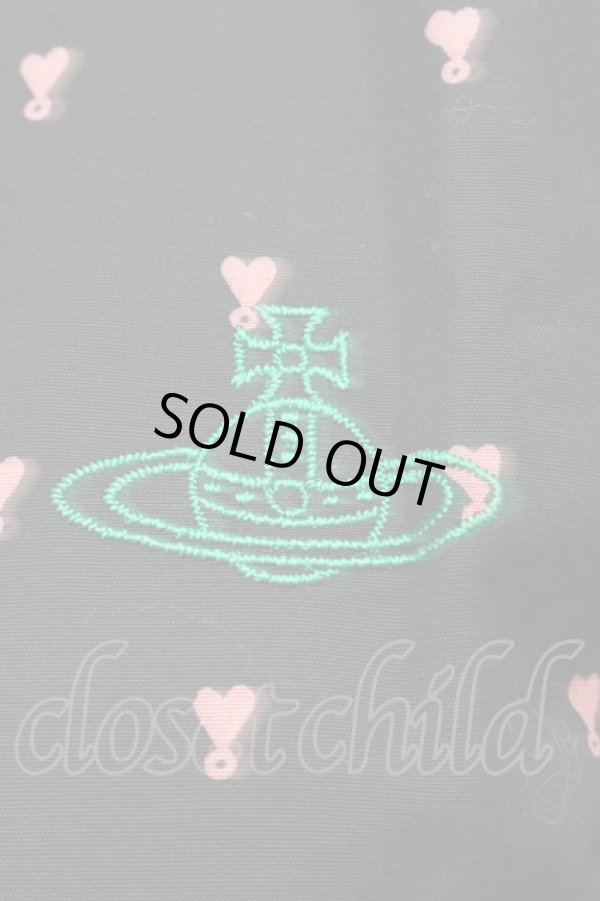 画像3: ヴィヴィアンウエストウッド 中古 / 単色オーブ刺繍ブラウス 1 黒  S-25-07-27-058-to-AS-ZS (3)