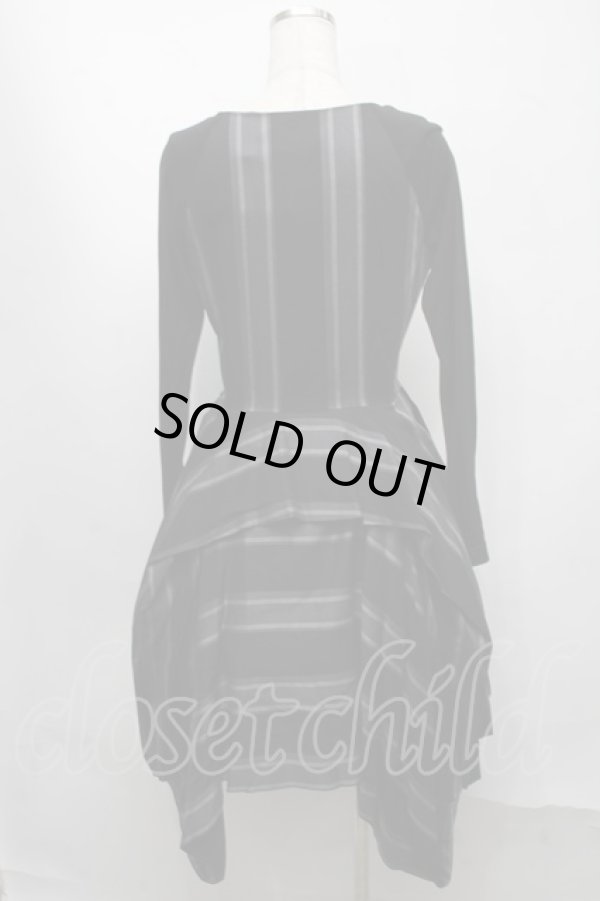 画像2: ヴィヴィアンウエストウッド 中古 / レジメンワンピース 2 黒xグレー  S-25-07-27-060-op-AS-ZS (2)