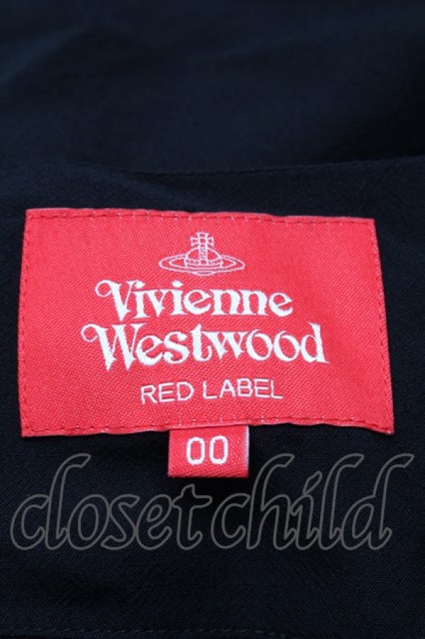 画像5: ヴィヴィアンウエストウッド 中古 / 箔プリントワンピース 00 黒  S-25-07-27-062-op-AS-ZS (5)