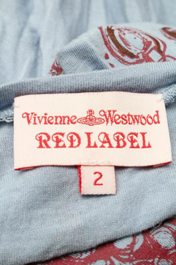 画像3: ヴィヴィアンウエストウッド 中古 / ネックレスプリントTシャツワンピ-ス 2 サックス  S-25-07-27-063-op-AS-ZY (3)