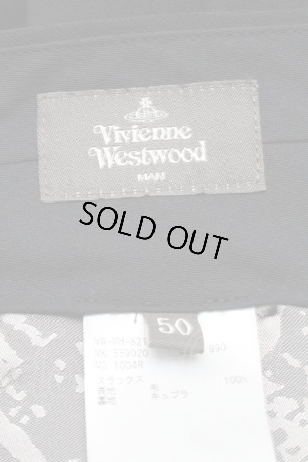 画像3: ヴィヴィアンウエストウッド MAN 中古 / /ウールスラックス 50 黒  S-25-07-27-067-pa-AS-ZS (3)