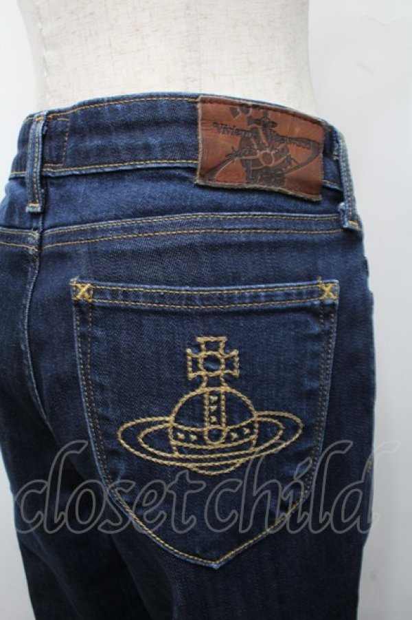 画像4: ヴィヴィアンウエストウッド Anglomania and Lee 中古 / LoveRockデニム W30L33 ブルー  S-25-07-27-068-pa-AS-ZS (4)