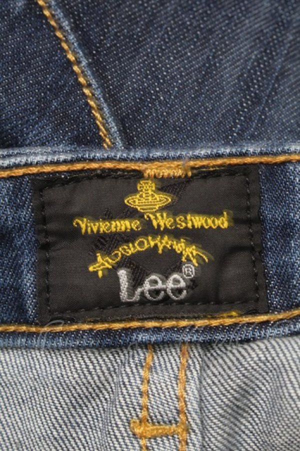 画像6: ヴィヴィアンウエストウッド Anglomania and Lee 中古 / LoveRockデニム W30L33 ブルー  S-25-07-27-068-pa-AS-ZS (6)