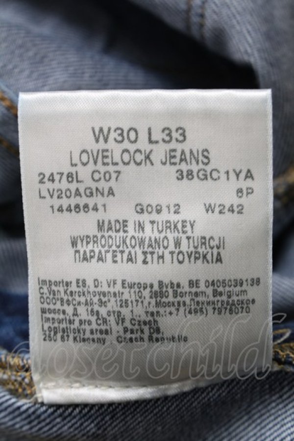 画像7: ヴィヴィアンウエストウッド Anglomania and Lee 中古 / LoveRockデニム W30L33 ブルー  S-25-07-27-068-pa-AS-ZS (7)