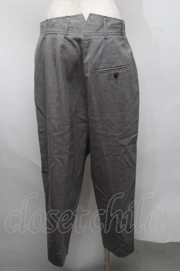 画像2: ヴィヴィアンウエストウッド 中古 / スラックス 38 グレー  S-25-07-27-071-pa-AS-ZS (2)