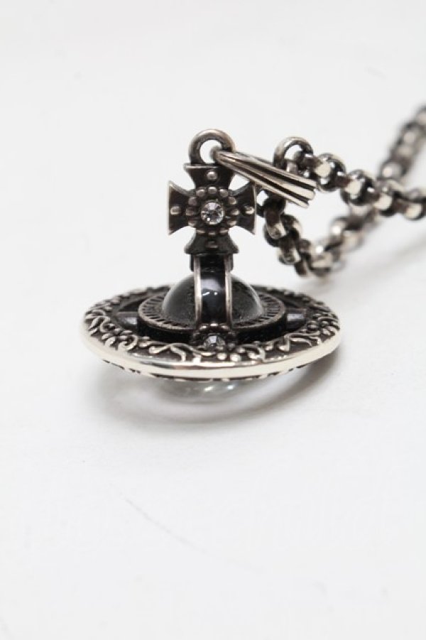 画像3: ヴィヴィアンウエストウッド 中古 / オーナメンタルオーブネックレス  シルバー  S-25-07-27-011-ac-AS-ZS (3)