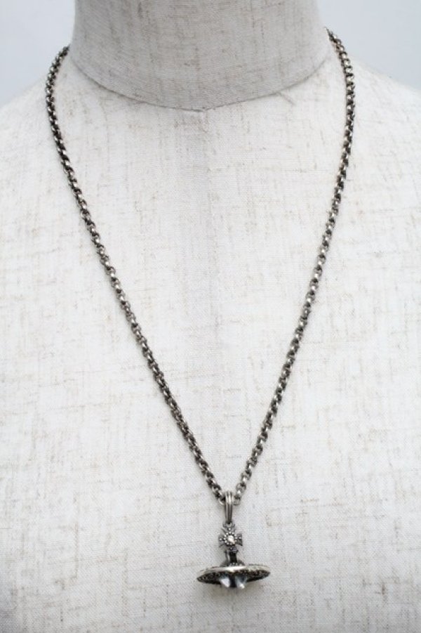 画像10: ヴィヴィアンウエストウッド 中古 / オーナメンタルオーブネックレス  シルバー  S-25-07-27-011-ac-AS-ZS (10)