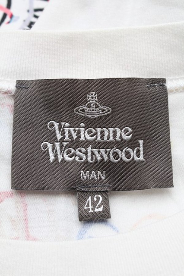 画像3: ヴィヴィアンウエストウッド MAN 中古 / THANK YOU リラックスTシャツ 42 白  S-25-08-10-023-ts-AS-ZH (3)
