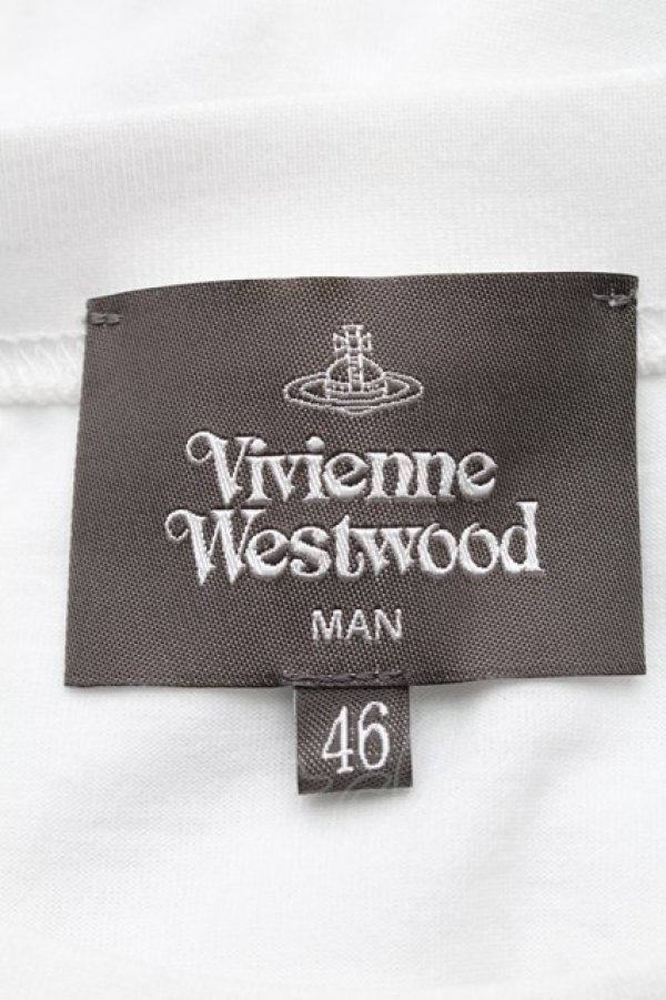 画像3: ヴィヴィアンウエストウッド 中古 / SNAKE ORB　Tシャツ 46 白ｘ黒  S-25-08-10-026-to-AS-ZS (3)