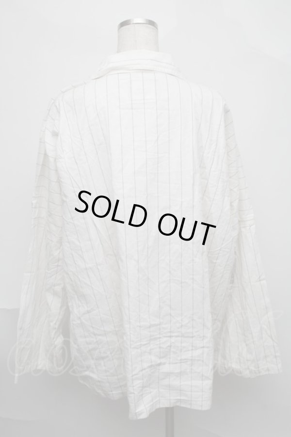 画像2: ヴィヴィアンウエストウッド MAN 中古 / ストライプシャツ  オフ  S-25-08-10-027-bl-AS-ZS (2)