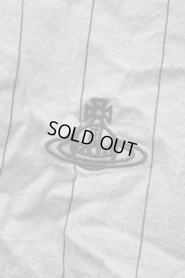 画像3: ヴィヴィアンウエストウッド MAN 中古 / ストライプシャツ  オフ  S-25-08-10-027-bl-AS-ZS (3)