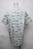 画像2: ヴィヴィアンウエストウッド 中古 / toile de jouy Tシャツ S オフｘブルー  S-25-08-10-028-ts-AS-ZS (2)