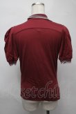 画像2: ヴィヴィアンウエストウッド 中古 / 変形カットポロシャツ M ワイン  S-25-08-10-034-to-AS-ZS (2)